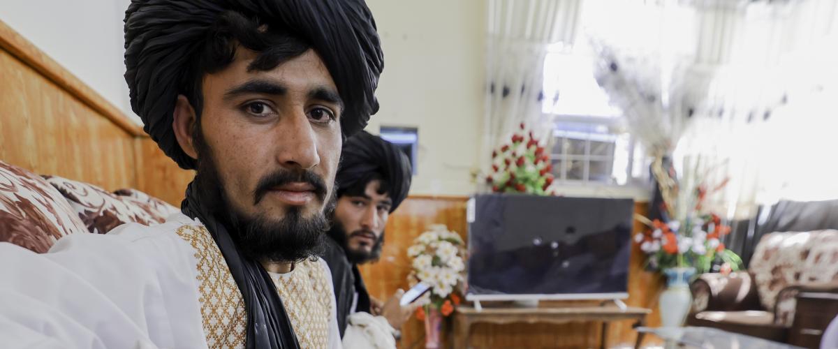 Fotografi på två män från Afganistan