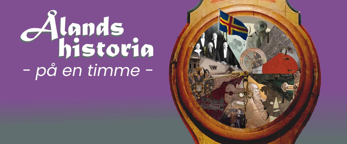 Åländska motiv inne i en klocka