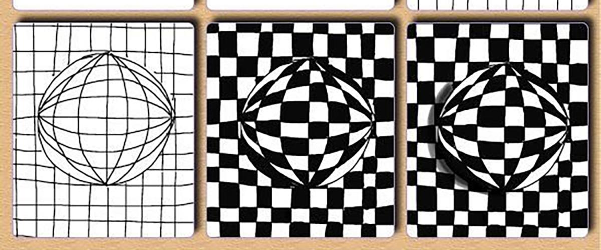 optisk illusion boll