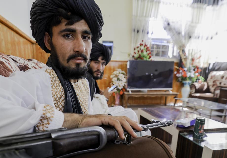 Fotografi på två män från Afganistan