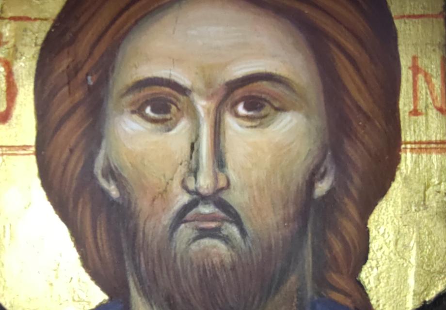 Detalj av ikon av Efti Papadopoulou Georlin