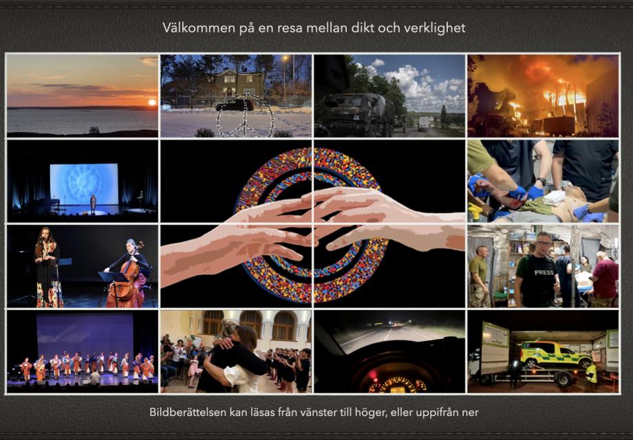 Bildcollage med händer i mitten