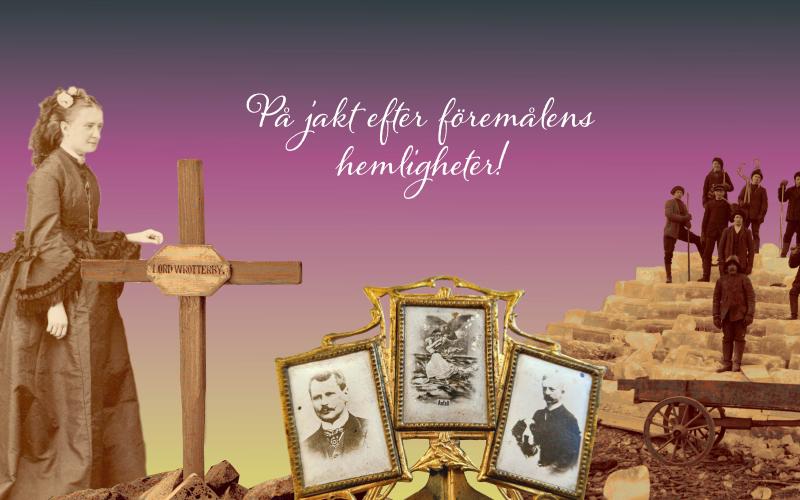 Collage av kors, människor och ramar