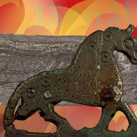 Metallsmycke föreställande en häst