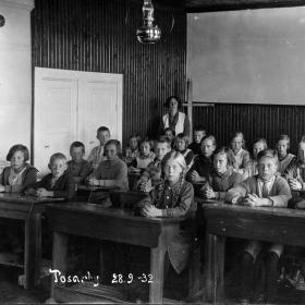 Skolklass från Tosarby 1932