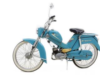 Blå moped