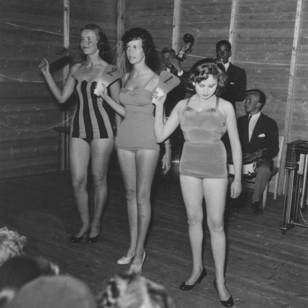 Miss Åland tävling i Möckelö 1956