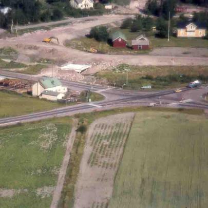 Rökerirondellen byggs