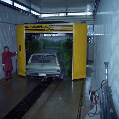 AMC Rambler American-69 i biltvätten AMC Rambler American-69 i biltvätten